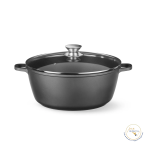 Šerpa sa poklopcem /crna boja/ – 7.5lt