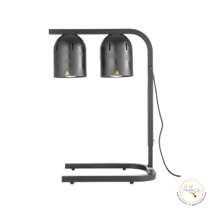 Lampa za grijanje jela /dvije infracrvene lampe/ – crna boja