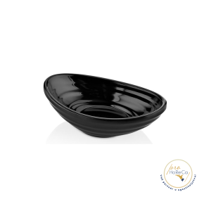 Oval posuda za sos /melamin-crna boja/ -75ml